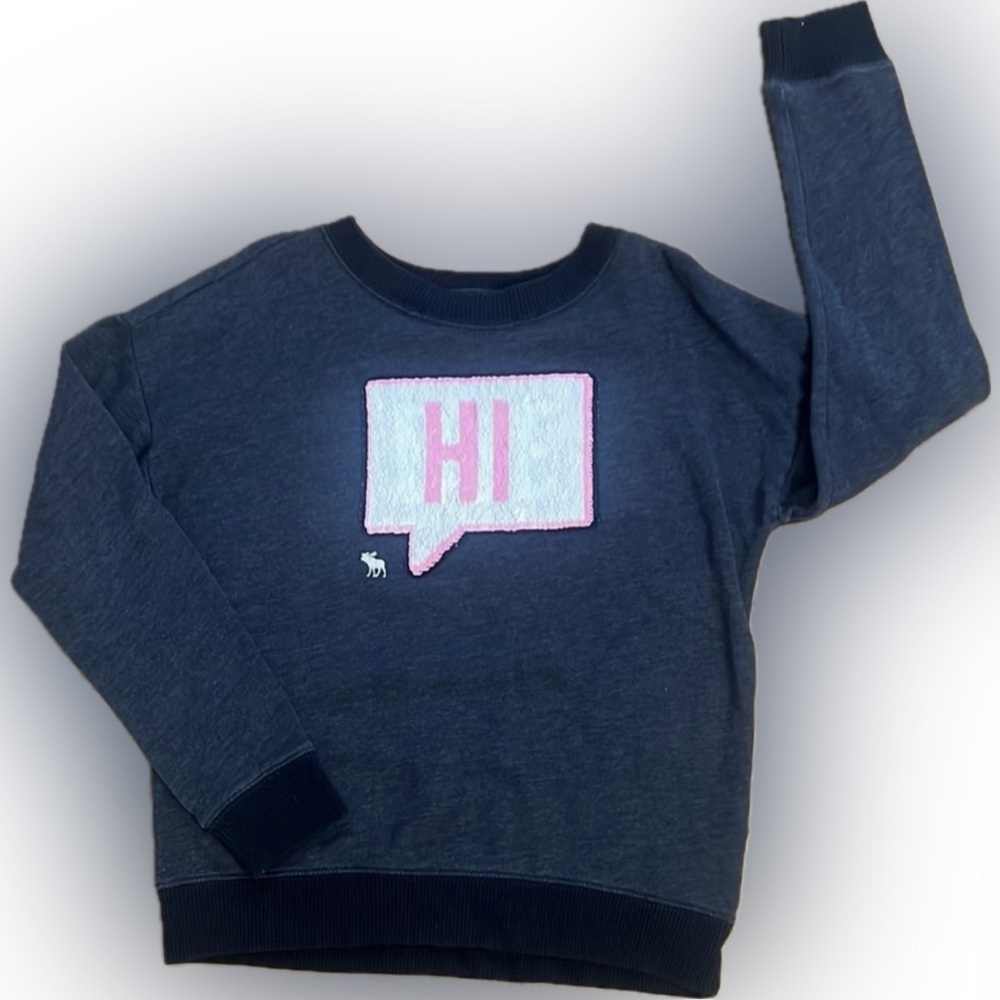 Abercrombie Kids Flip Sequin ‘HI’ and ‘BYE’ Sweatshirt